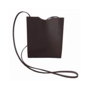 Brugt Brun Hermès lædertaske med skulderrem