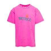 Venice T-Shirt Strik i Pink