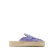 Lilla Læder Espadrillos