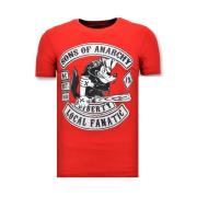 Eksklusiv Herre T-shirt med Print - Sons of Anarchy Print