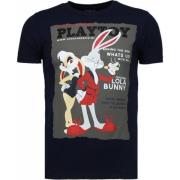 Playtoy Bunny Rhinestone - Herre T-Shirt - 5086N