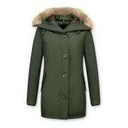 Canada Lang Vinterjakke - Kvinders Parka Sidelommer - 505G