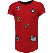 Eksklusive Militære Patches - Herre T-Shirt - T09150BR