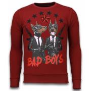 Bad Boys Dogs Rhinestone - Herre Trøjer - 5918B