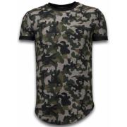 Camoufleret Moderne Lang Pasform - Herre T-Shirt - 111G