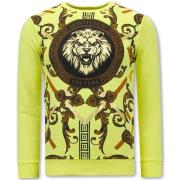 Sweatshirts til mænd Gylden Løve - 3728