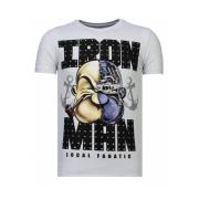 Iron Man Popeye Rhinestone - Herre T-shirt - 13-6214W