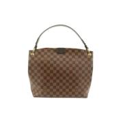 Pre-owned Lærred louis-vuitton-tasker