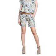 Printede blomster Bermuda shorts - Jacqueline MBE477 094