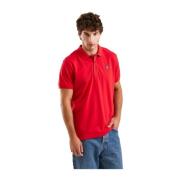 Rød Bomuld Polo Shirt