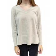 Sand V-Hals Chenille Sweater