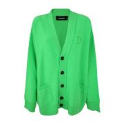 Grøn Fluo Statement Cardigan