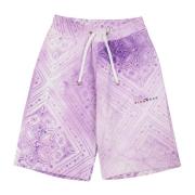 Farverige Tie Dye Bermuda Shorts