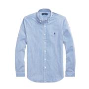 Slim Stribet Poplin Skjorte