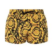 Barocco-printede badeshorts