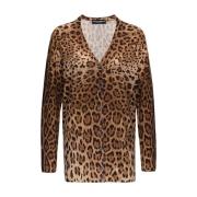 Animalier Cashmere Cardigan