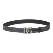 Sort DG Logo Bælte - Herre Accessories AW23