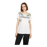 Blomsterprint Bomuld T-Shirt