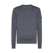 Grå Acid-Dyed Merino Tricot Sweater