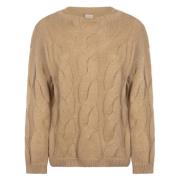 Silva Tile Strik Pullover | Beige