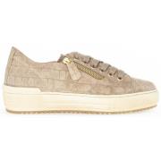 Beige Ruskind Damesneakers