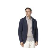 Navy Blå Strikket Cardigan