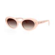 Glamourøse Cat-eye Solbriller i Pastel Pink