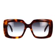 Rektangulære skildpaddesolbriller med gradientlinser