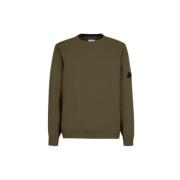 Diagonal Tekstureret Fleece Crew Neck Sweatshirt