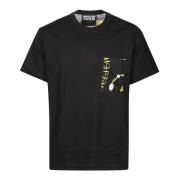 Sort/Guld Lomme T-Shirt