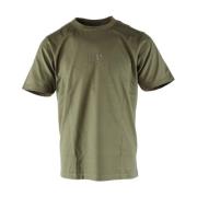 Grøn Merceriseret Jersey T-shirt til Mænd
