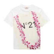 Blomsterprint Børne T-shirt