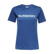 Blå T-shirt - Regular Fit - Egnet til alle temperaturer - 96% bomuld - 4% elastan