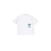 Hvid Pass Grafisk T-shirt