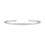 Grace Bangle - Rhodium