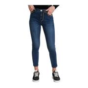 Blå Cross Skinny Jeans