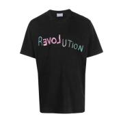 Strikket `rEVOLution` Print T-Shirt