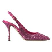 Krystal Pink Slingback Pumps