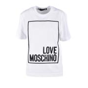 Hvid T-shirt fra Love Moschino Collection