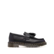 Sort læder tassel chunky loafers