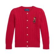Rød MinicablBear Sweater Cardigan