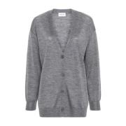 Grå Melange Cardigan