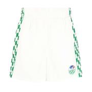 Tennis Horizon-trykte elastiske track shorts