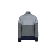 Mønstret Fletstrik Turtleneck Sweater