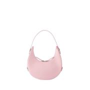 Mini Lædertaske - Baby Pink