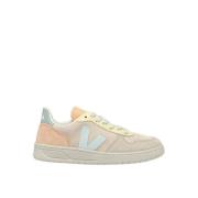 Sneakers i farveblok-suede