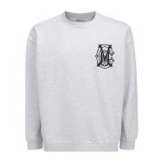 Grå Logo Sweatshirt til Mænd