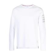 Milano Cotton Langærmet T-shirt med 4 Bar Stripe