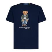 Blå Polo Bear Graphic T-shirts og Polos