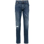 Lusso Denim Bukser med Ripped Detaljer